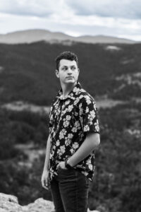 Littleton high school senior photographer Colorado Highlands Ranch Eagle Scout boy scout mountain views nursing Mesa college photography sunset theater red rocks