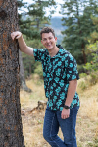 Littleton high school senior photographer Colorado Highlands Ranch Eagle Scout boy scout mountain views nursing Mesa college photography sunset theater red rocks