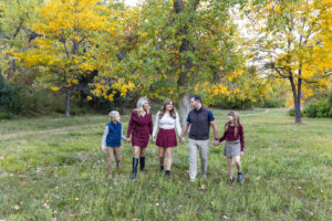 Littleton family photographer mini sessions Morrison Park fall photography Colorado dogs puppies couples mother father kids children siblings bridge river color brother sister baby