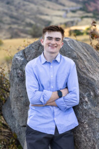 Littleton high school senior photographer and family photographer photography Colorado Mt. Falcon park red rocks teen teenagers mother father siblings sister brother Mines college engineering dancer sunset