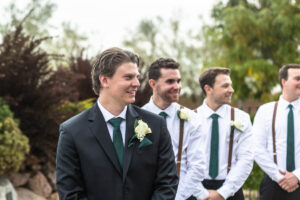 Littleton wedding photographer Colorado Ashley Ridge Wedgewood ceremony photography fall bride groom party reception cake bridal bridesmaids groomsmen bouquet rain outdoor first look