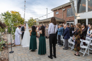 Littleton wedding photographer Colorado Ashley Ridge Wedgewood ceremony photography fall bride groom party reception cake bridal bridesmaids groomsmen bouquet rain outdoor