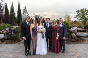Littleton wedding photographer Colorado Ashley Ridge Wedgewood ceremony photography fall bride groom party reception cake bridal bridesmaids groomsmen bouquet rain outdoor family parents