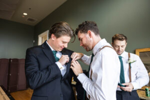 Littleton wedding photographer Colorado Ashley Ridge Wedgewood ceremony photography fall bride groom party reception cake bridal bridesmaids groomsmen bouquet rain outdoor friends