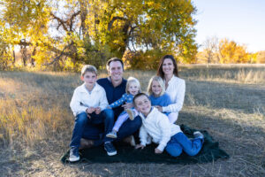 Littleton family photographer 17 Mile House park Colorado twins kids siblings fall trees photography sisters brothers mother father children