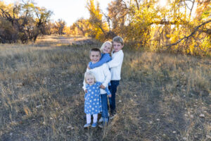 Littleton family photographer 17 Mile House park Colorado twins kids siblings fall trees photography sisters brothers mother father children