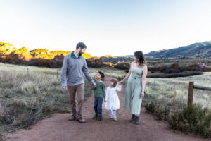 Littleton family photographer extended grandparents grandkids children kids mother father son daughter siblings Colorado South Valley Open Space photography foothills fall red rocks cousins