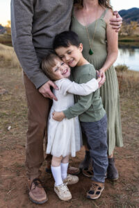 Littleton family photographer extended grandparents grandkids children kids mother father son daughter siblings Colorado South Valley Open Space photography foothills fall red rocks cousins