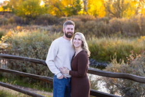 Littleton family photographer extended fall photo session Colorado grandmother granddaughter sisters husbands South Platte river area Carson Nature Center photography mother father child yellow leaves