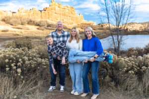 Littleton family photographer South Valley park Colorado red rocks mother father brother sister sibling kids photography foothills sunset fall