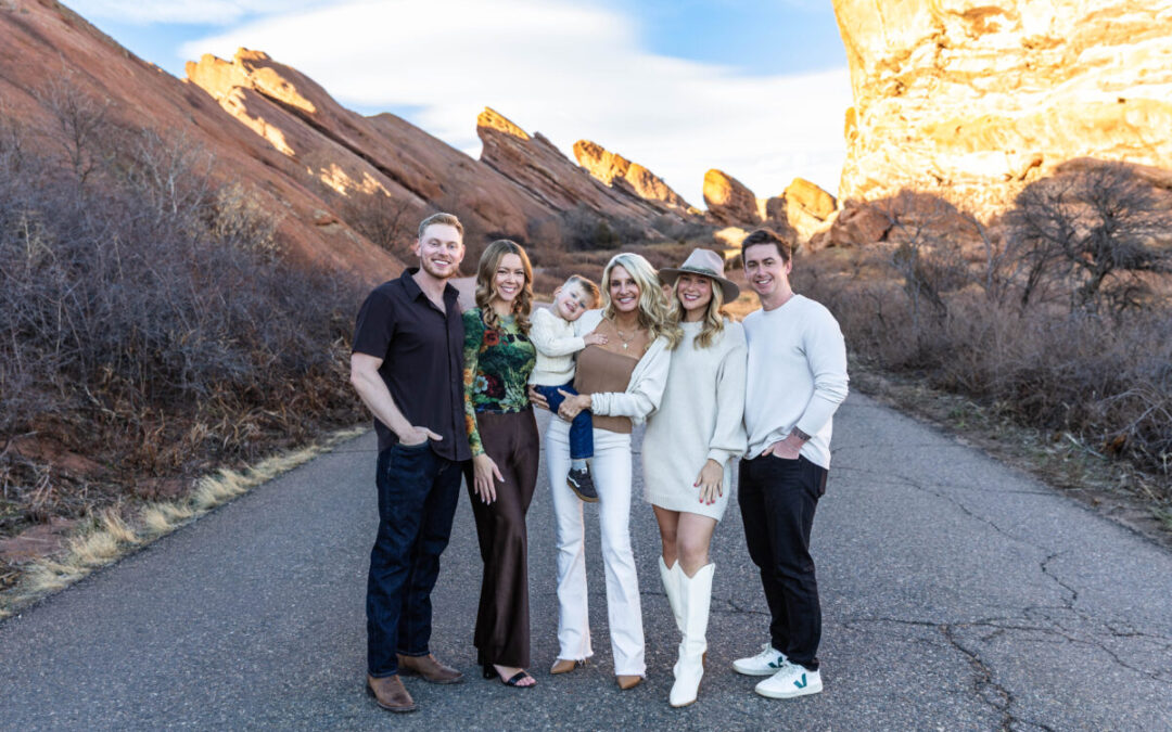 A family photo session at Red Rocks by Littleton photographer