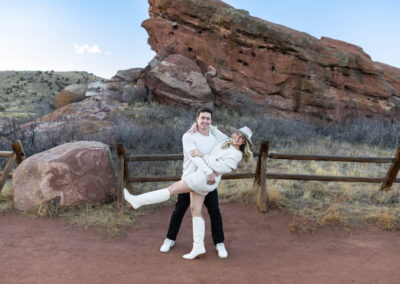 Littleton family photographer Red Rocks winter Colorado sister mother father brother son photography sunset grandson grandmother