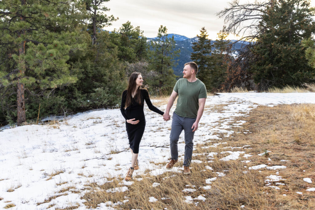 Parents to be in the mountains.