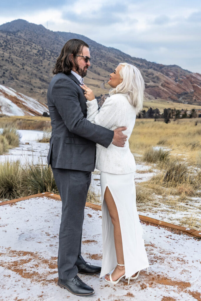 elopement ceremony at Red Rocks