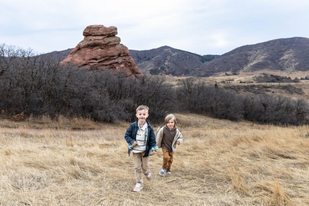 Littleton child photographer of brothers at South Valley