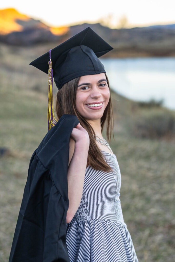 Jillan's cap and gown photos