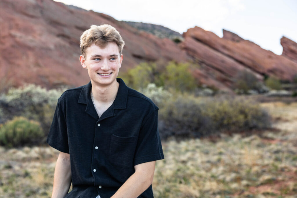 Red Rocks high school senior portraits