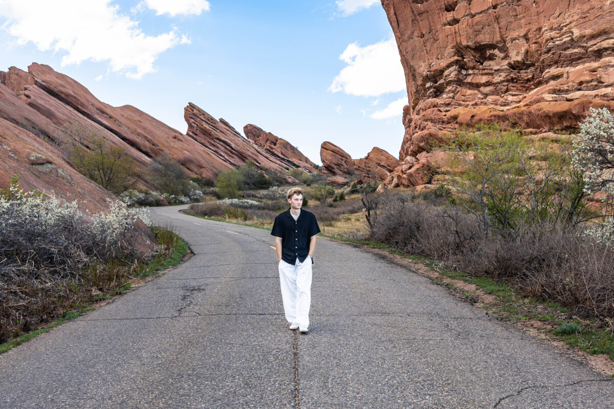 High school senior at Red Rocks