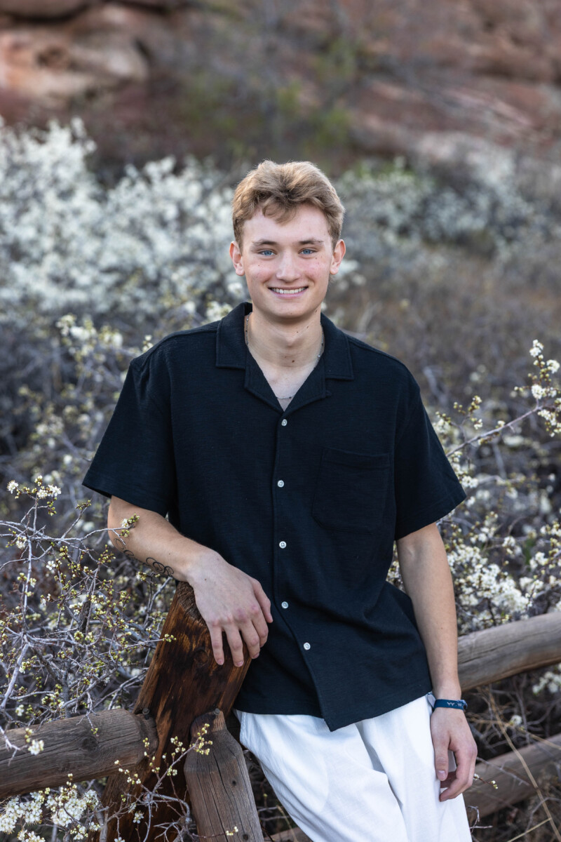 Littleton high school senior photographer in the spring