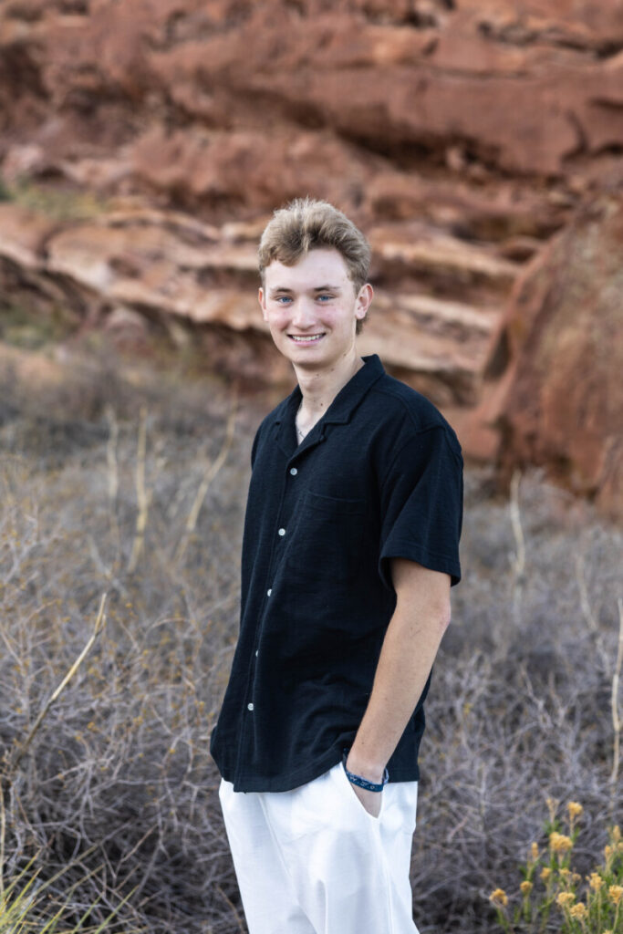 Littleton high school senior photography session at Red Rocks