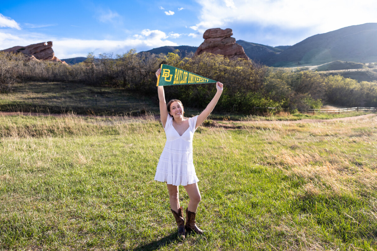 Baylor University college senior graduate