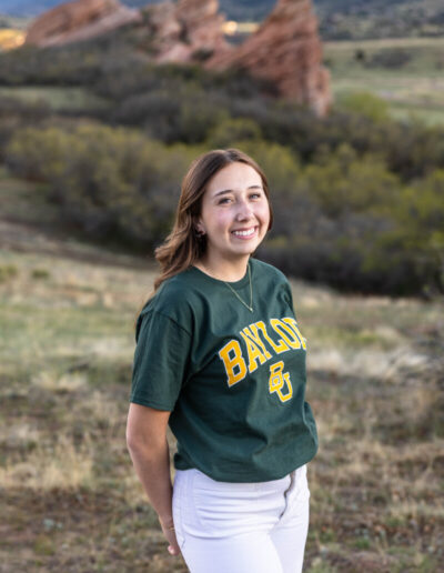 Littleton high school senior photographer in Colorado Baylor University college