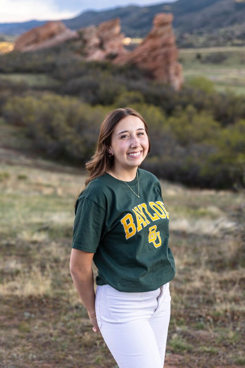 Littleton high school senior photographer in Colorado Baylor University college
