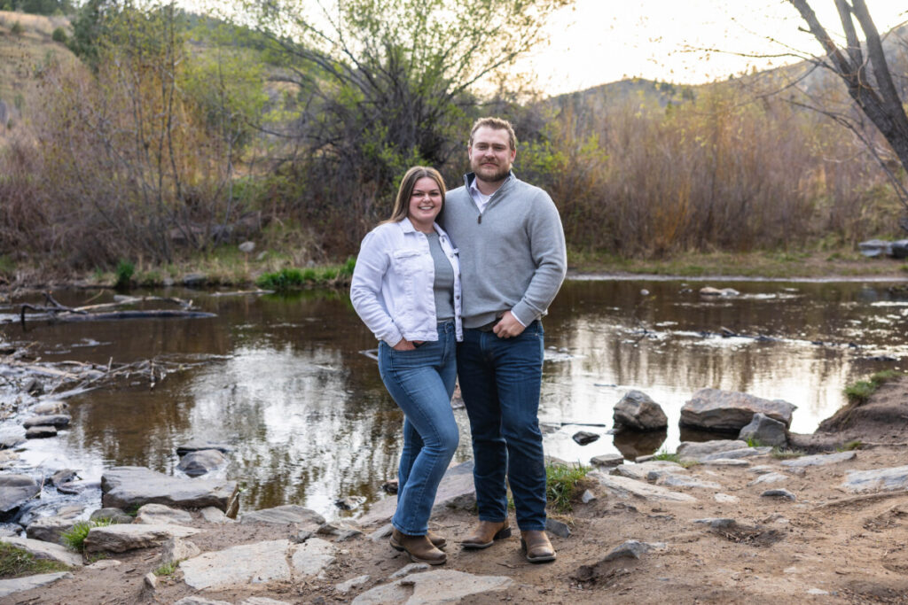 Colorado engagement session along the river
