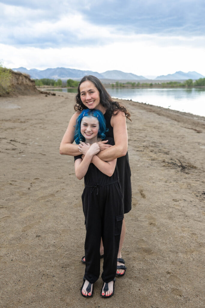 Littleton family photographer at sunset