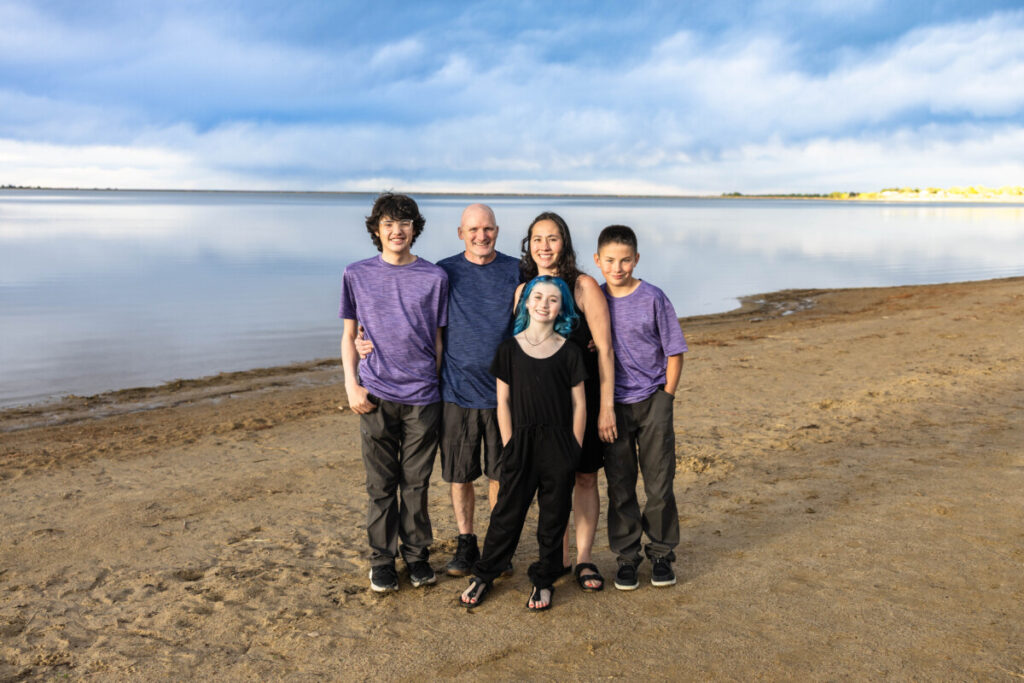 Littleton family photography photo session at Standley Lake in Colorado