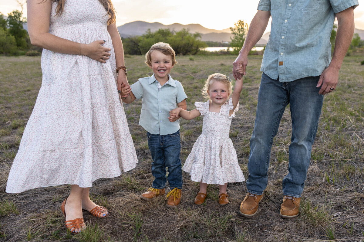 Colorado family and maternity photography session at Harriman Lake
