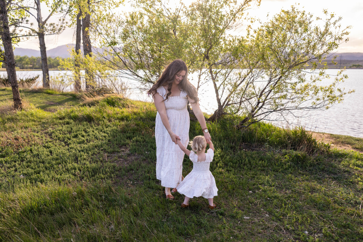 Littleton family photography session with mother and daughter