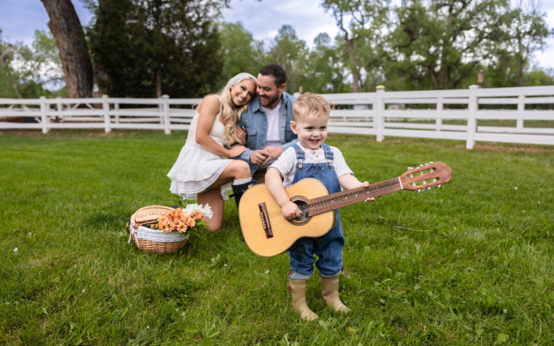 A styled farm family photo session in Lakewood