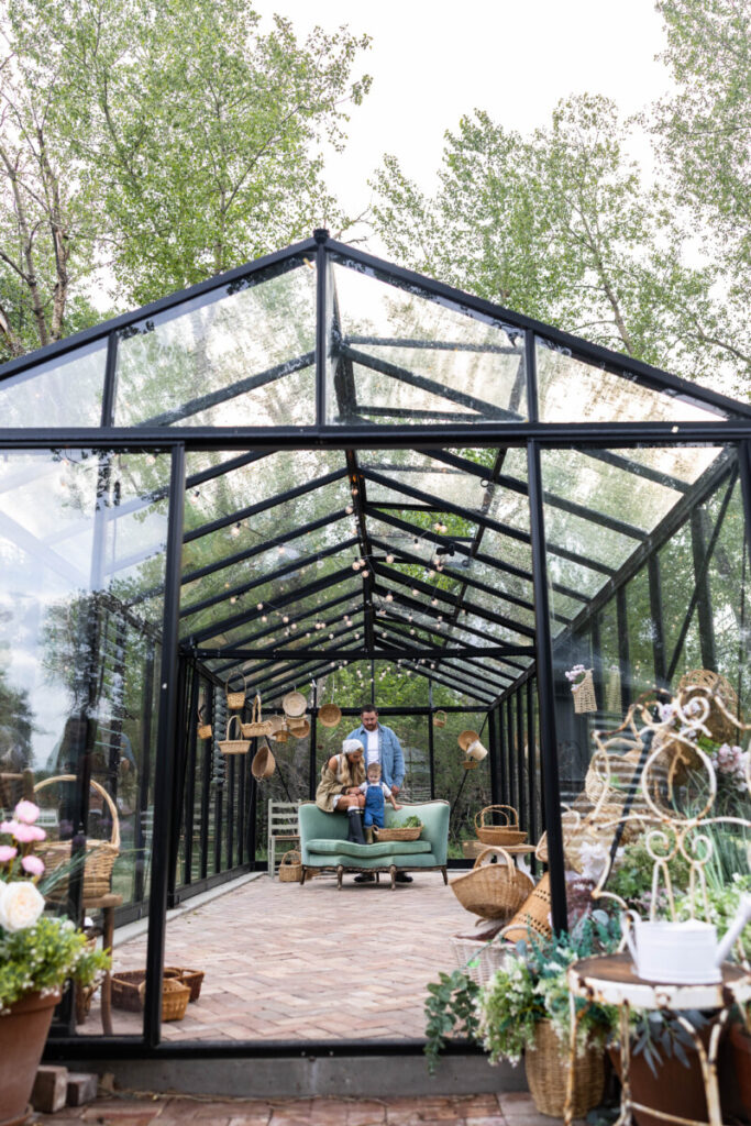 Littleton photographer at a farm and greenhouse in Colorado