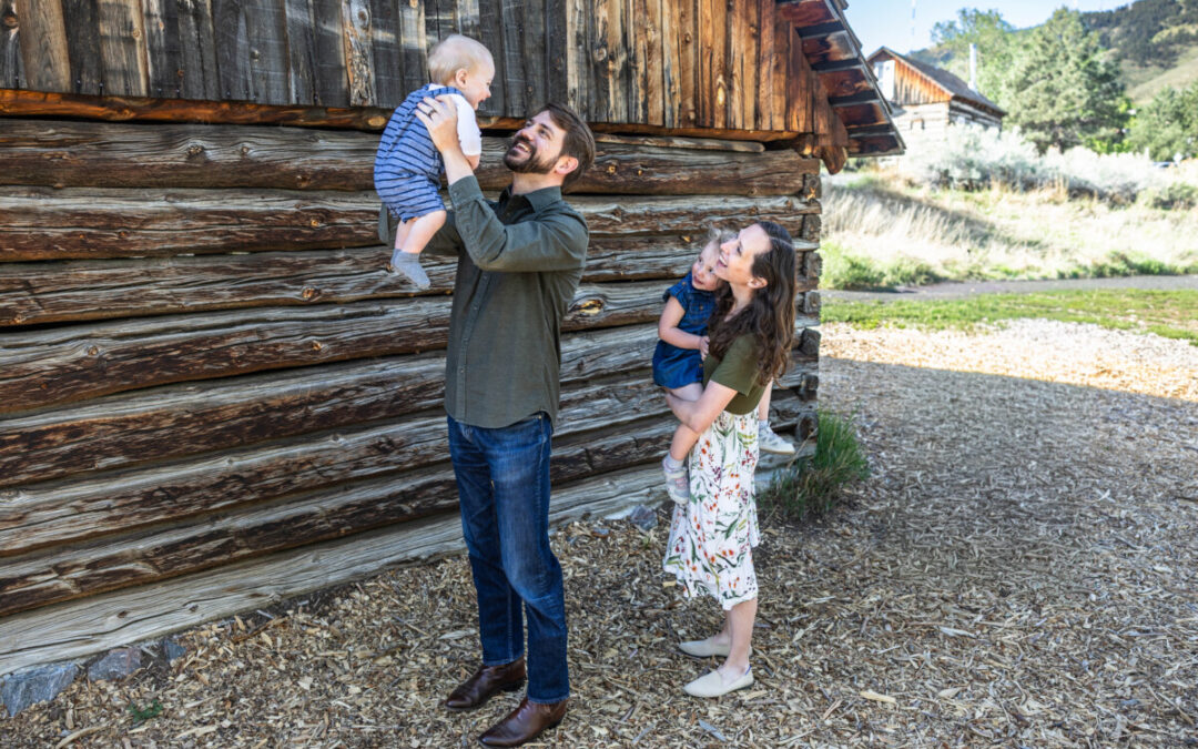 The {A} family at Clear Creek in Golden