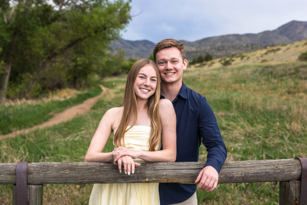 Colorado engaged couple in Morrison