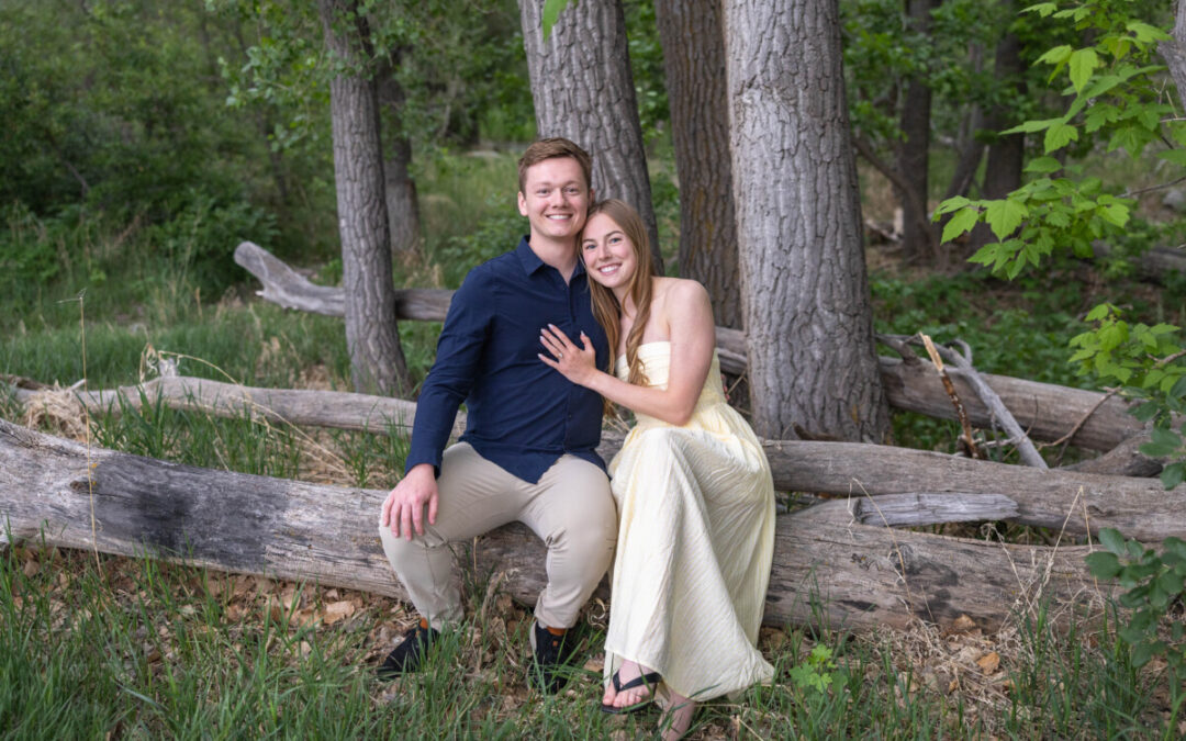 Nic and Quinn’s engagement session with Littleton photographer