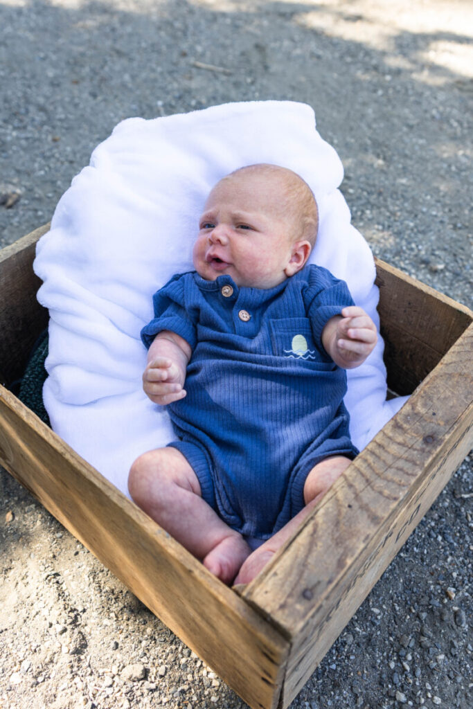 Littleton baby photo session at a park in Highlands Ranch