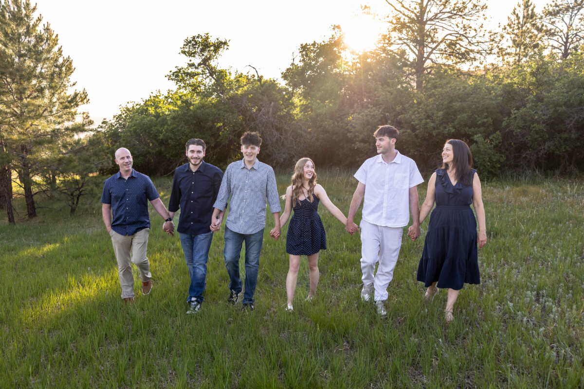Colorado family photography session at sunset