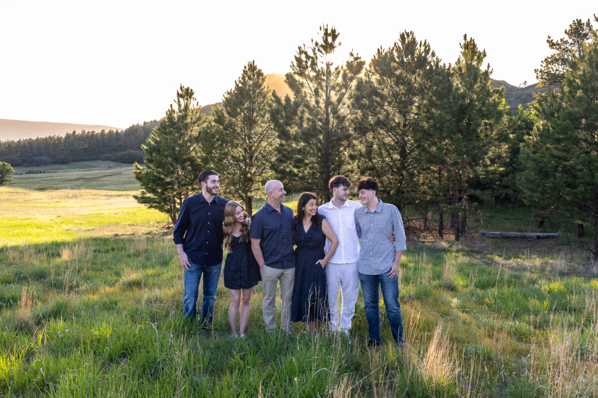Fun family photography photo session in Colorado at sunset