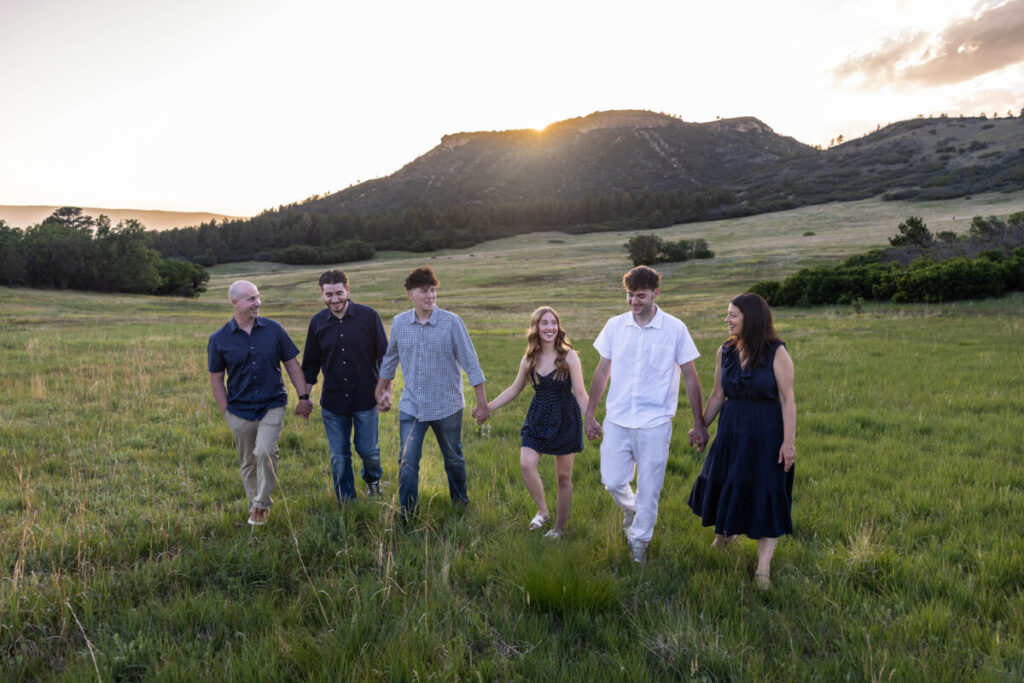 Family photography session in Colorado at Dawson's Butte