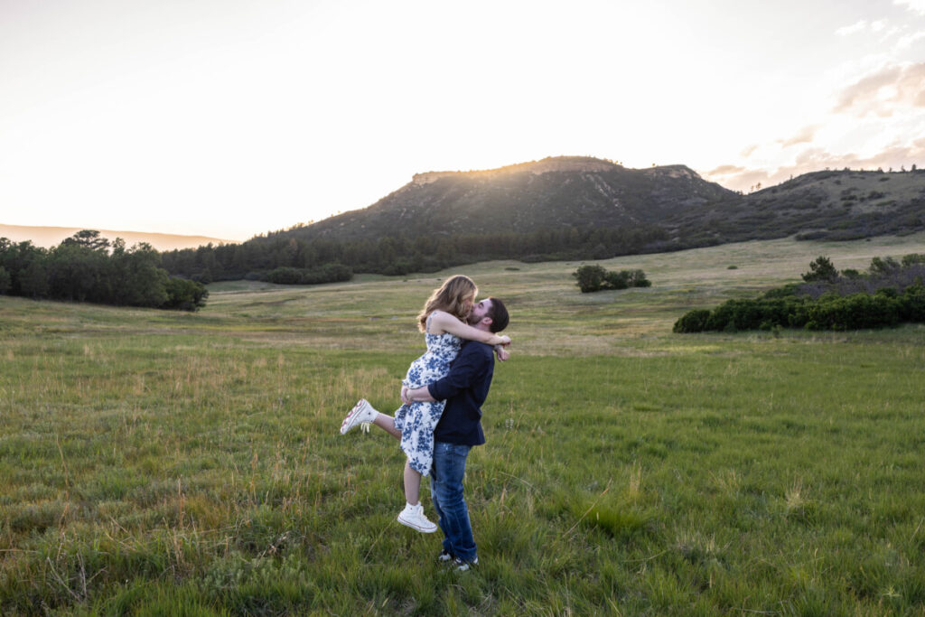 Colorado couple photography photo session at Dawson's Butte