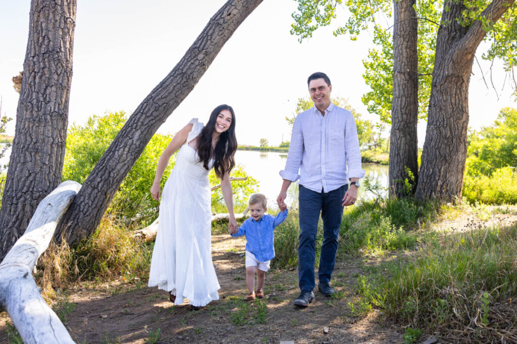 Family photography photo session in Lakewood at Harriman Lake