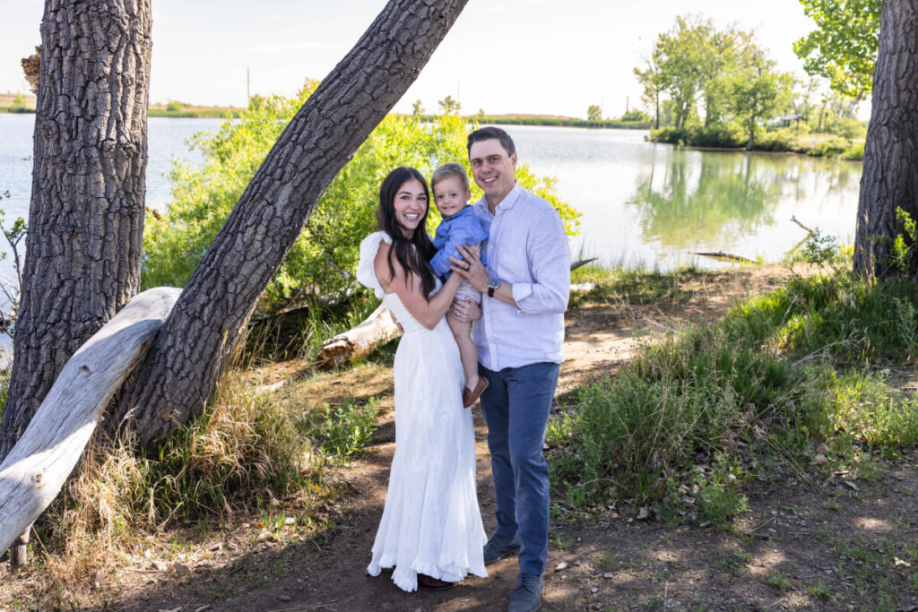 Colorado family photo session at Harriman Lake near Littleton
