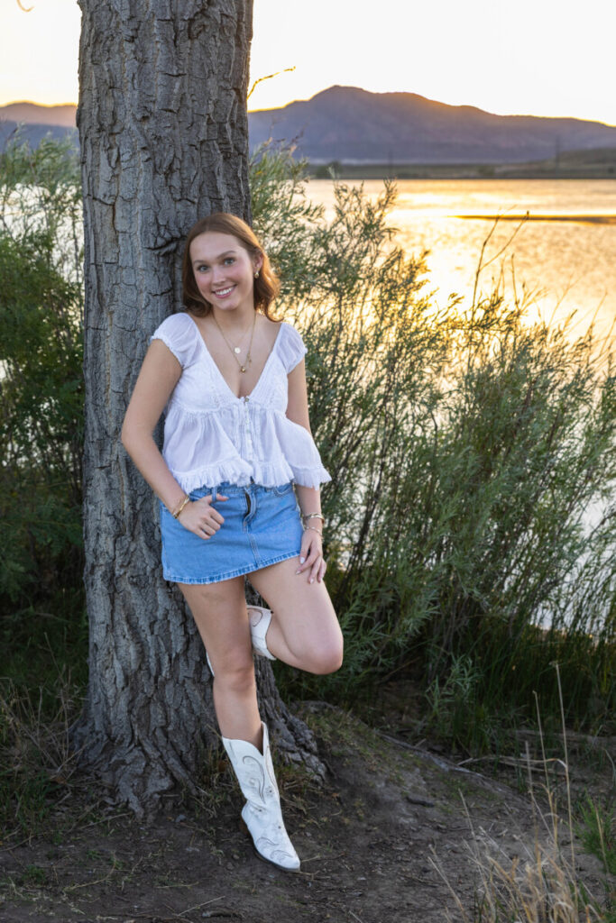 Colorado sunset photography session with high school senior