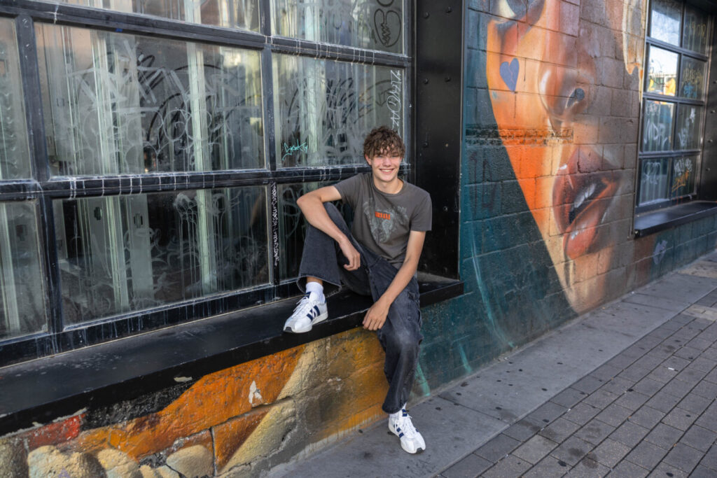 Denver senior photography session in RiNo