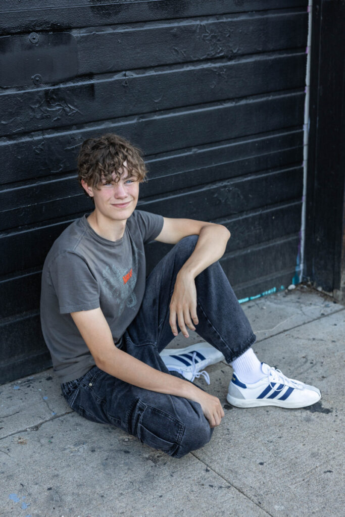 Colorado urban photo session of high school senior