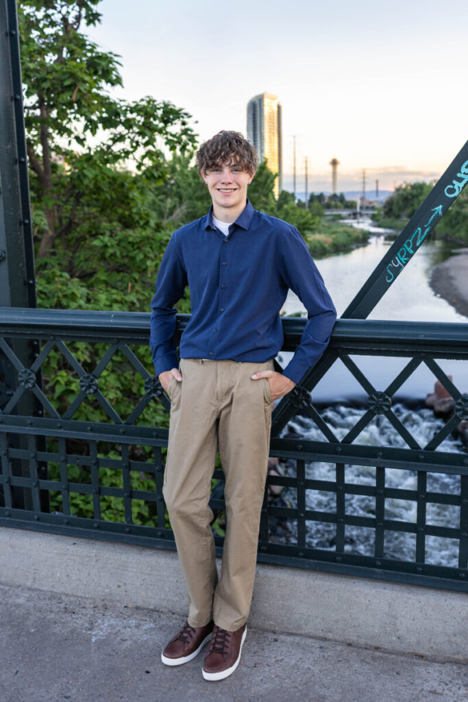 High school senior boy photography session in Denver Colorado