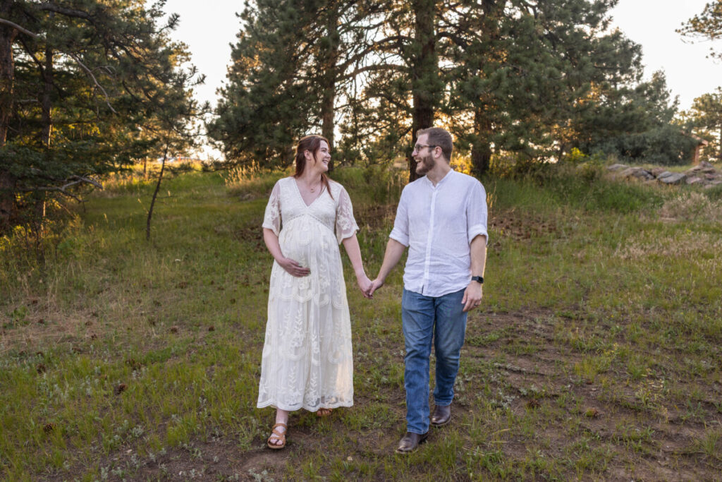 Colorado maternity and baby photographer at sunset