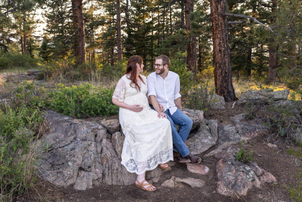 Colorado family and maternity photography session at Mt. Falcon